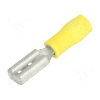 Terminal: flat | 2.8mm | 0.8mm | female | 0.2÷0.5mm2 | crimped | yellow