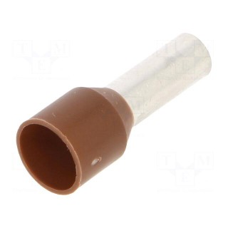 Tip: bootlace ferrule | insulated | copper | 10mm2 | 12mm | tinned | 8AWG