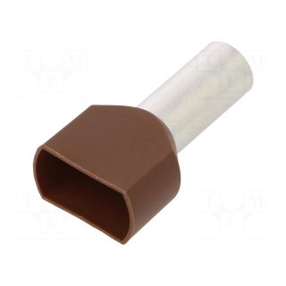 Tip: bootlace ferrule | insulated,double | copper | 10mm2 | 14mm | 8AWG