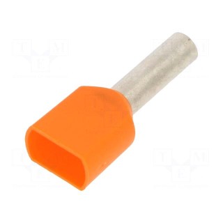 Tip: bootlace ferrule | insulated,double | copper | 4mm2 | 12mm | 12AWG
