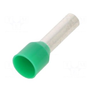 Tip: bootlace ferrule | insulated | copper | 6mm2 | 18mm | tinned | green
