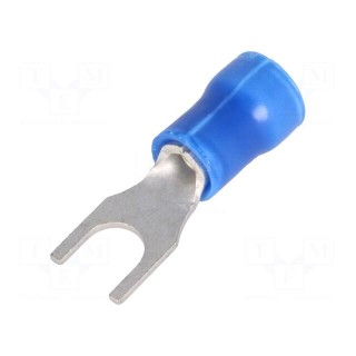 Fork terminal | M4 | Ø: 4.3mm | 1÷2.6mm2 | crimped | for cable | tinned
