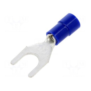 Fork terminal | M6 | Ø: 6.3mm | 1.5÷2.5mm2 | crimped | for cable | tinned