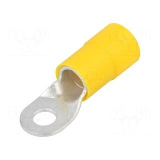 Tip: ring | M10 | Ø: 11mm | 70mm2 | crimped | for cable | insulated | tinned