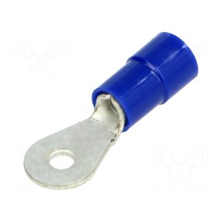 Ring terminal | M2,5 | Ø: 2.6mm | 1.5÷2.5mm2 | crimped | for cable | blue