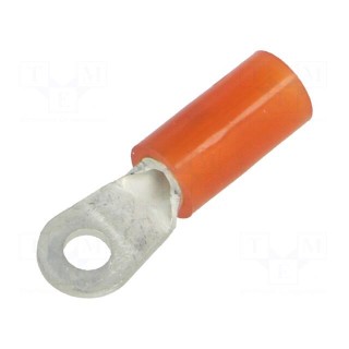 Ring terminal | M2,5 | Ø: 2.7mm | 0.5÷1.5mm2 | crimped | for cable | red