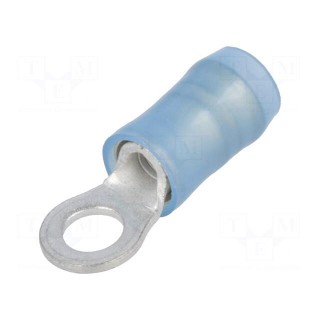 Ring terminal | M3,5 | Ø: 3.68mm | 1.25÷2mm2 | crimped | for cable | blue