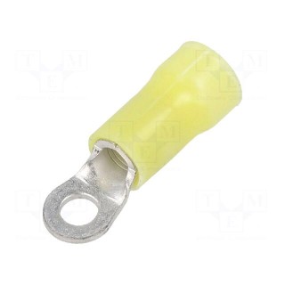 Tip: ring | M3,5 | Ø: 3.68mm | 2.62÷6.64mm2 | crimped | for cable | tinned