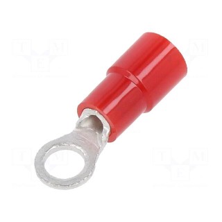 Tip: ring | M3,5 | Ø: 3.7mm | 0.3÷1.65mm2 | crimped | for cable | tinned