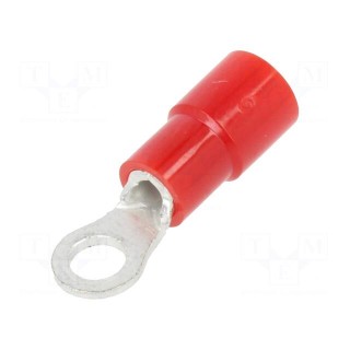 Tip: ring | M3 | Ø: 3.2mm | 0.3÷1.65mm2 | crimped | for cable | insulated