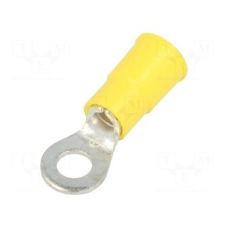 Ring terminal | M4,5 | Ø: 4.98mm | crimped | for cable | insulated