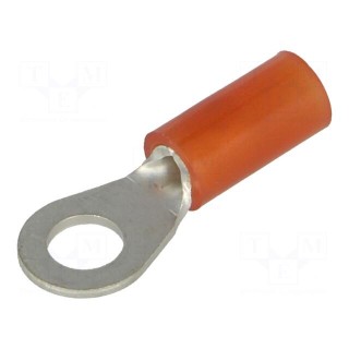 Ring terminal | M4 | Ø: 4.3mm | 0.5÷1.5mm2 | crimped | for cable | tinned