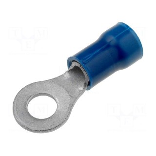 Ring terminal | M4 | Ø: 4.3mm | 1.25÷2mm2 | crimped | for cable | tinned