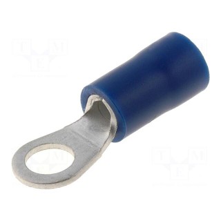 Ring terminal | M4 | Ø: 4.3mm | 1.5÷2.5mm2 | crimped | for cable | tinned