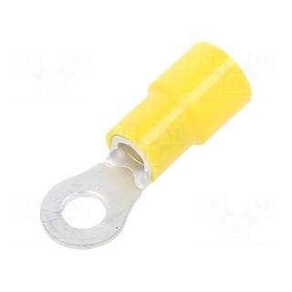 Tip: ring | M4 | Ø: 4.3mm | 2.63÷6.63mm2 | crimped | for cable | insulated