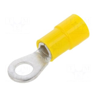 Ring terminal | M5 | Ø: 5.2mm | 4÷6mm2 | crimped | for cable | insulated