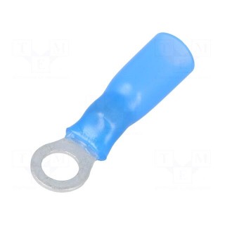 Ring terminal | M5 | Ø: 5.3mm | 1.5÷2.5mm2 | crimped | for cable | blue