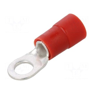 Tip: ring | M6 | Ø: 6.5mm | 10mm2 | crimped | for cable | insulated | tinned