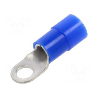 Tip: ring | M6 | Ø: 6.5mm | 16mm2 | crimped | for cable | insulated | tinned