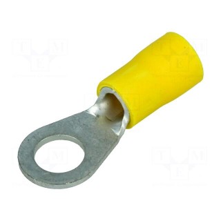 Ring terminal | M6 | Ø: 6.5mm | 2.5÷6mm2 | crimped | for cable | tinned