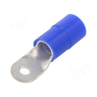 Tip: ring | M6 | Ø: 6.5mm | 50mm2 | crimped | for cable | insulated | tinned