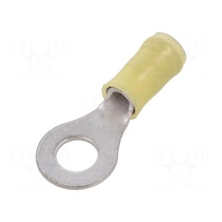 Ring terminal | M6 | Ø: 6.73mm | 3÷6mm2 | crimped | for cable | insulated
