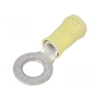 Ring terminal | M6 | Ø: 6.7mm | 3÷6mm2 | crimped | for cable | insulated