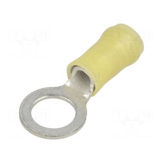 Ring terminal | M8 | Ø: 8.3mm | 3÷6mm2 | crimped | for cable | insulated