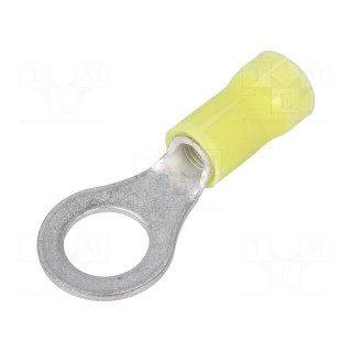 Ring terminal | M8 | Ø: 8.4mm | 3÷6mm2 | crimped | for cable | insulated