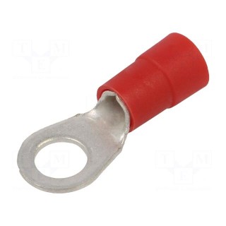 Tip: ring | M8 | Ø: 8.5mm | 10mm2 | crimped | for cable | insulated | tinned