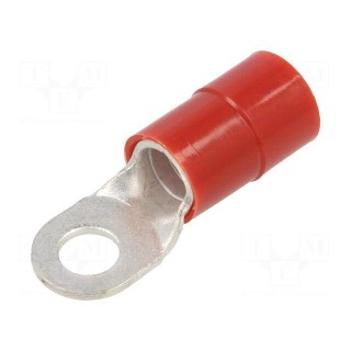 Tip: ring | M8 | Ø: 8.5mm | 35mm2 | crimped | for cable | insulated | tinned
