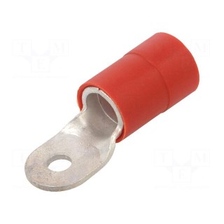 Tip: ring | M8 | Ø: 8.5mm | 95mm2 | crimped | for cable | insulated | tinned