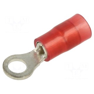Tip: ring | Ø: 3.5mm | 0.5÷1mm2 | crimped | for cable | insulated | tinned