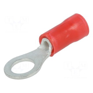 Ring terminal | Ø: 5mm | 0.26÷1.65mm2 | crimped | for cable | insulated