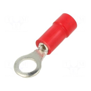 Tip: ring | Ø: 5mm | 0.5÷1mm2 | crimped | for cable | insulated | tinned
