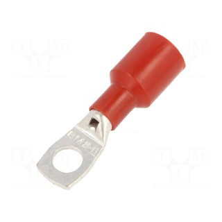 Tip: ring tube | M10 | Ø: 10.5mm | 25mm2 | crimped | for cable | insulated