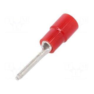 Tip: wire pin | Ø: 1.5mm | 0.3÷1.65mm2 | crimped | for cable | insulated