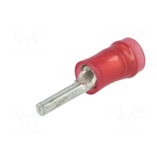 Wire pin terminal | Ø: 1.8mm | 0.3÷1.42mm2 | crimped | for cable | red