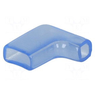 Terminals cover | 6.5mm | Ø: 4mm | angled | L: 17mm | Mat: PVC