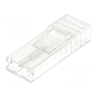 Terminals cover | female | for push-on 6.3mm connectors | ways: 1