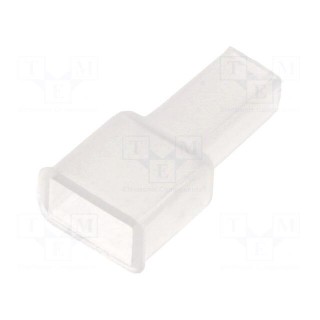 Terminals cover | male | for push-on 6.3mm connectors | ways: 1