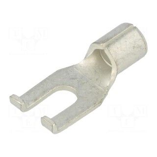 Fork terminal | M3,5 | crimped | for cable | non-insulated | copper