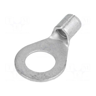 Ring terminal | M10 | 10mm2 | crimped | for cable | non-insulated