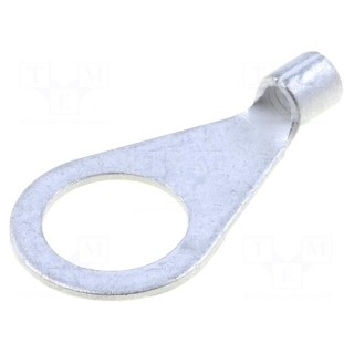 Ring terminal | M12 | 4÷6mm2 | crimped | for cable | non-insulated