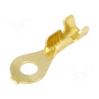 Tip: ring | M3 | 0.5÷1mm2 | crimped | for cable | non-insulated | brass