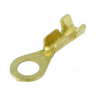 Tip: ring | M4 | 0.5÷1mm2 | crimped | for cable | non-insulated | brass