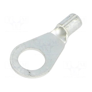 Ring terminal | M6 | 1÷2.5mm2 | crimped | for cable | non-insulated
