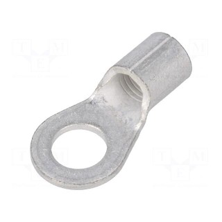 Ring terminal | M6 | 8mm2 | crimped | for cable | non-insulated | tinned