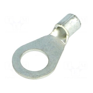 Ring terminal | M8 | 2.5÷6mm2 | crimped | for cable | non-insulated