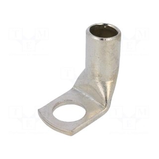 Ring tube terminal | M14 | 50÷70mm2 | crimped | for cable | angled 90°